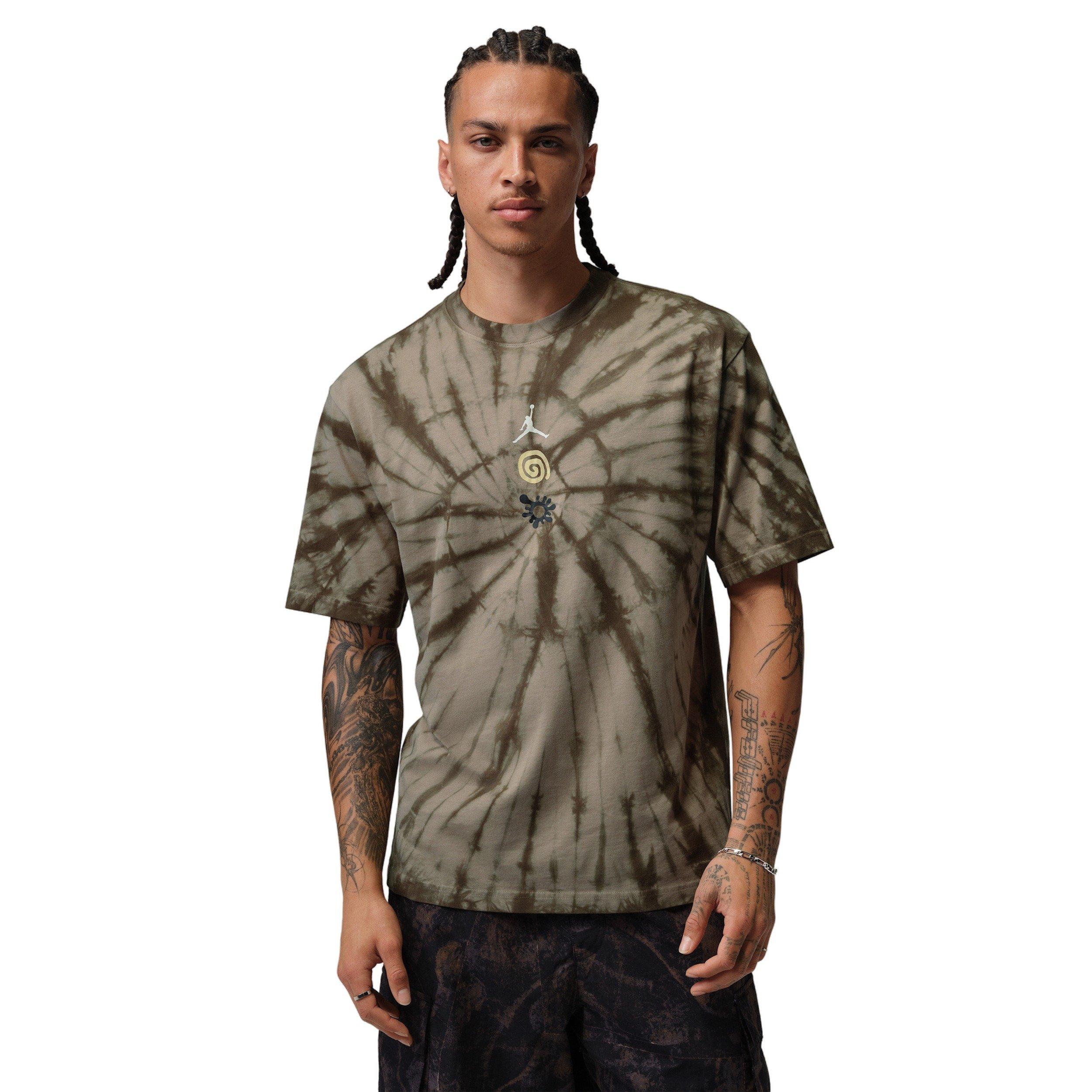 Jordan Men's Brooklyn Tie-Dye Global Mindfulness Festival T-Shirt - BROWN